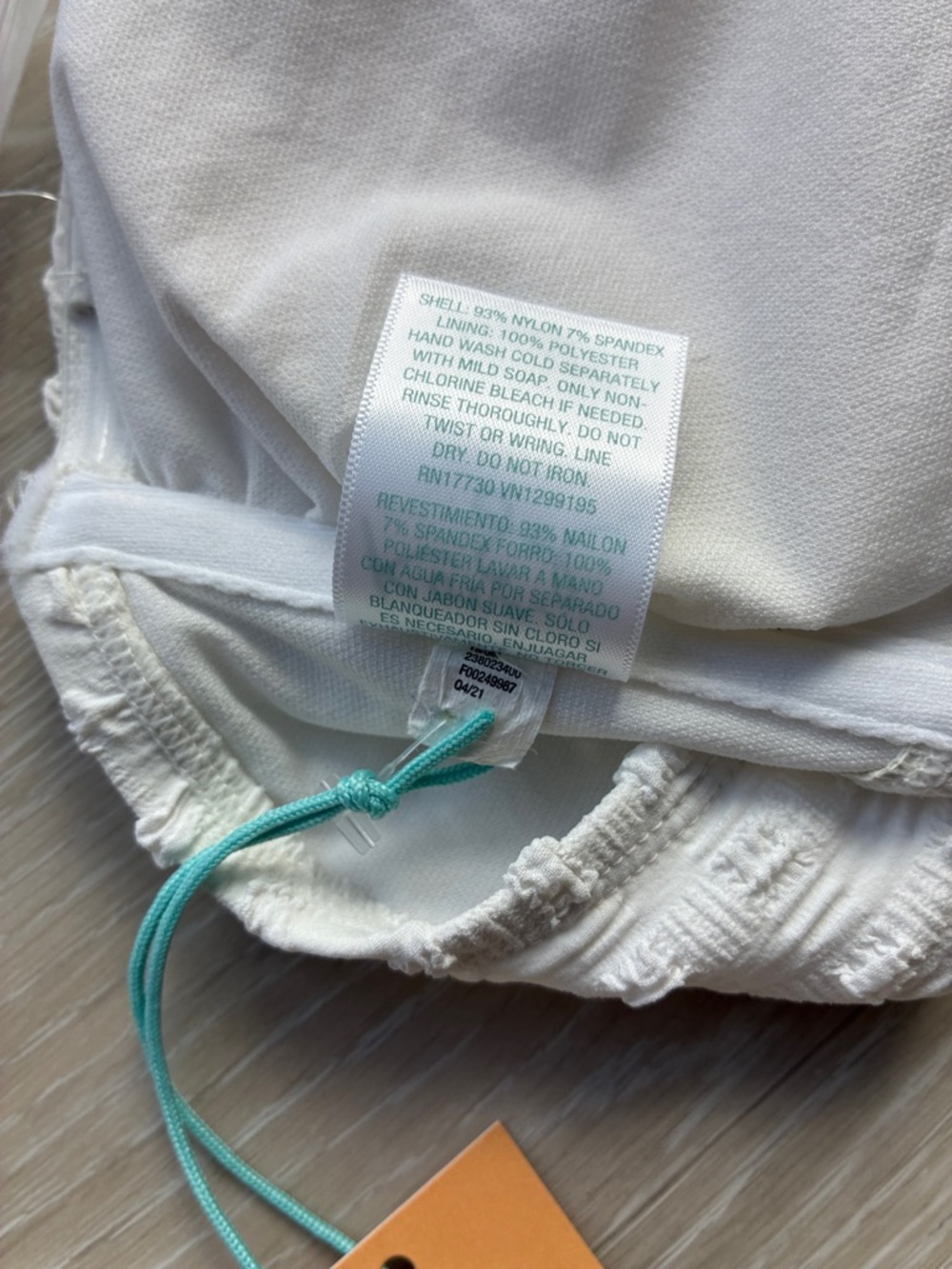 Target White Textured Bandeau Bikini Set - Picture 8 of 10